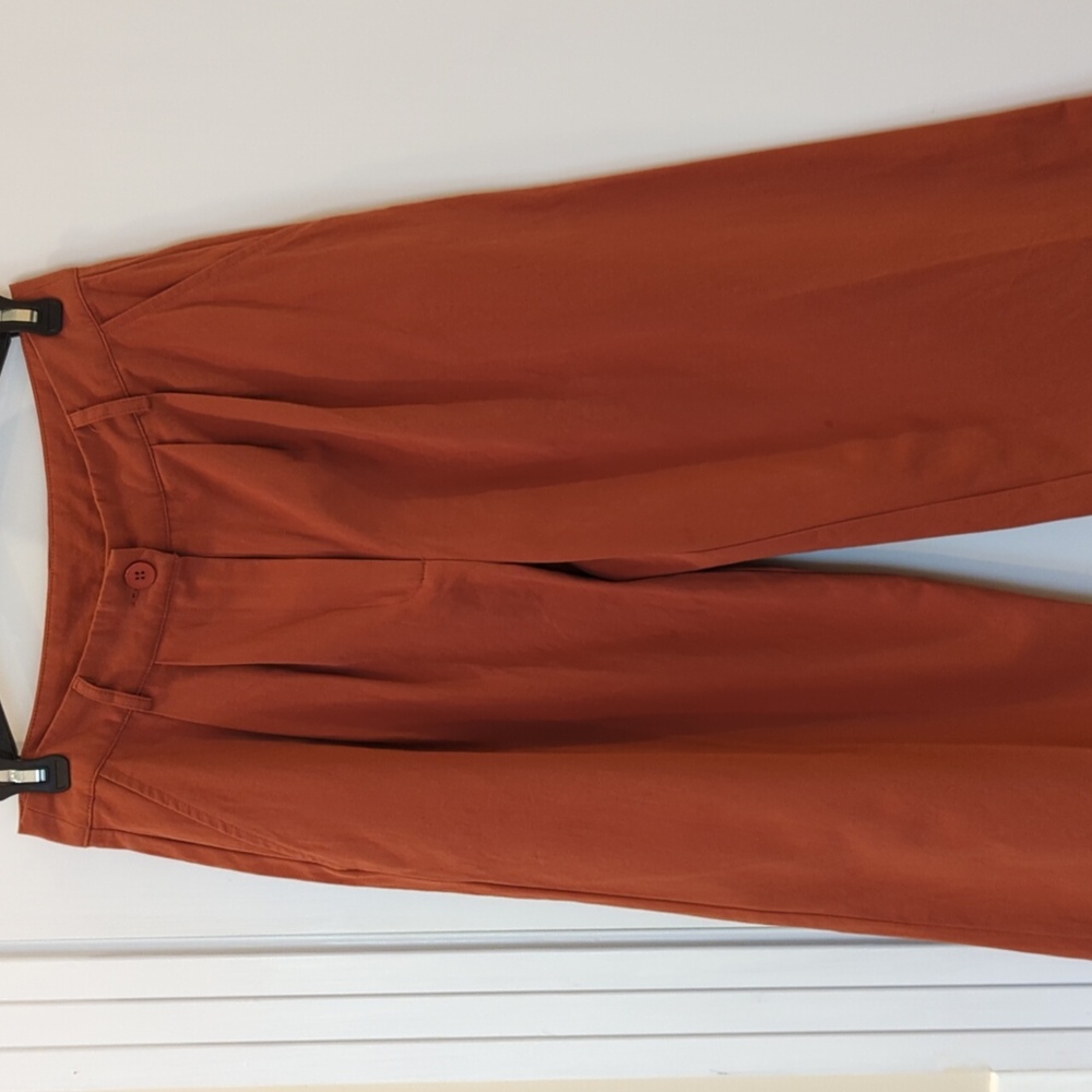 Burnt Orange Cotton Trousers
